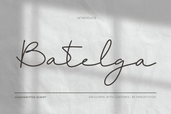 Batelga: Elevating Your Visual Design with Elegant Typography