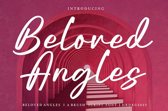 Beloved Angles: Elevating Design with Elegant Brush Script