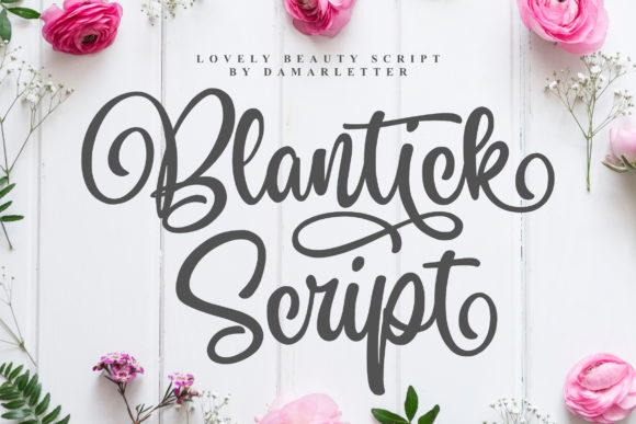 Blantick: A Handwritten Font for Modern Design