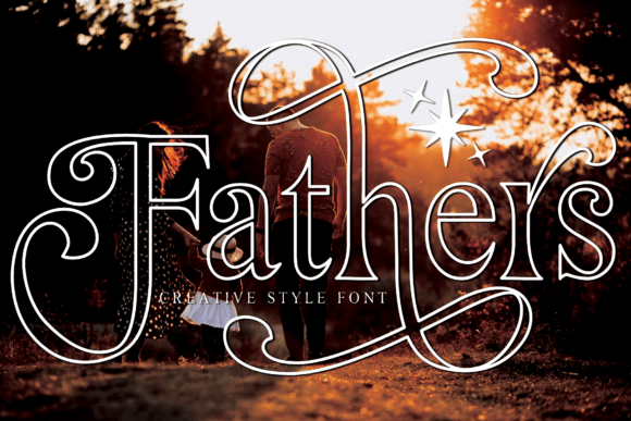 Elevate Your Design with Fathers Outline Typography
