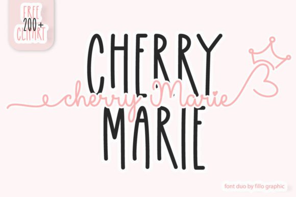 Elevate Your Designs with the Cherry Marie Font Duo