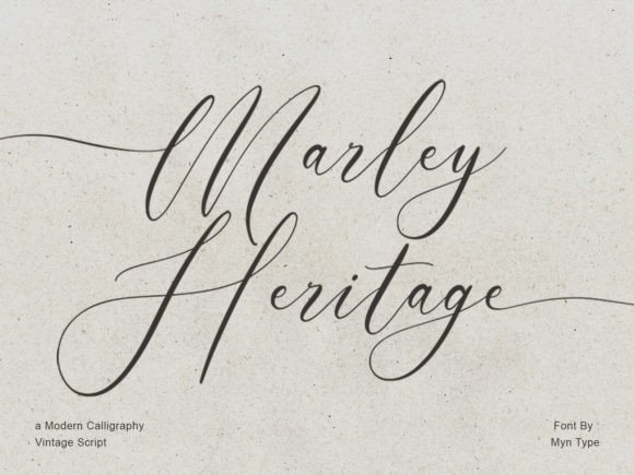 Marley Heritage: A Modern Calligraphy Font for Timeless Design