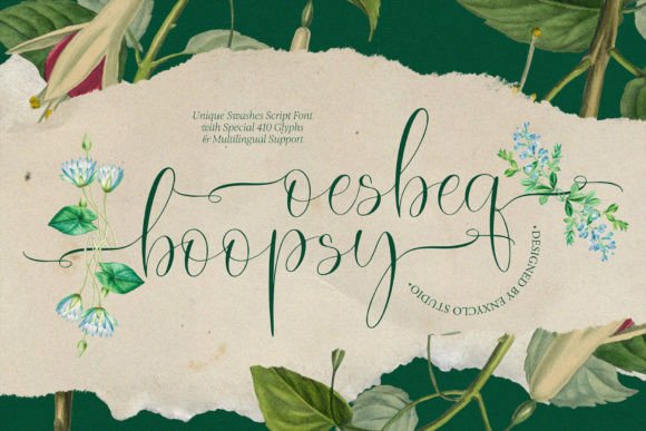 Oesbeq Boopsy: Elevate Your Design with Swash Script