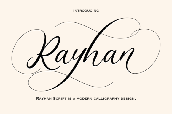 Rayhan: The Modern Calligraphy Font for Elegant Design