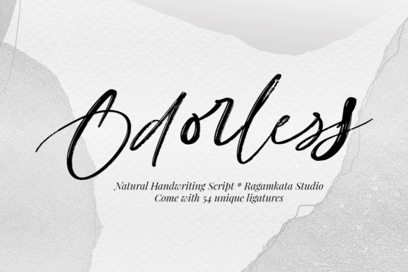 Say Hello to Odorless: The Authentic Handwritten Script Font