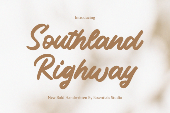 Southland Righway: Elevate Your Design with Bold Script Typography