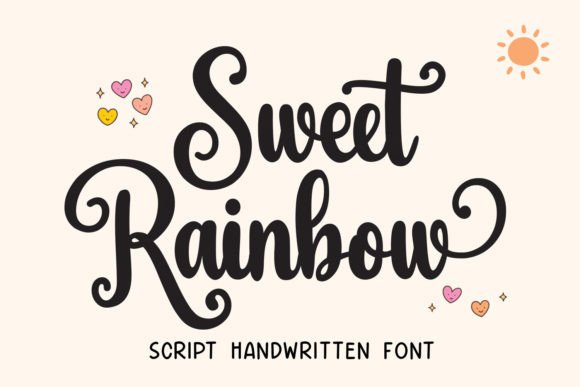 Sweet Rainbow: A Whimsical Font for Festive Design